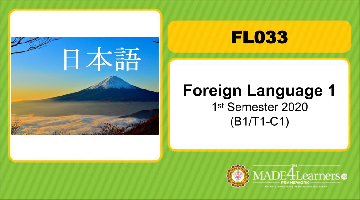 FL033-Foreign Language 1(B1/T1)