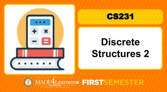 CS231 Discrete Structures 2 (First Semester 2020-2021, Cluster 1)