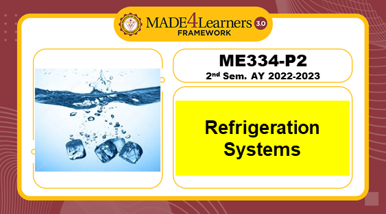ME334-P2: Refrigeration Systems