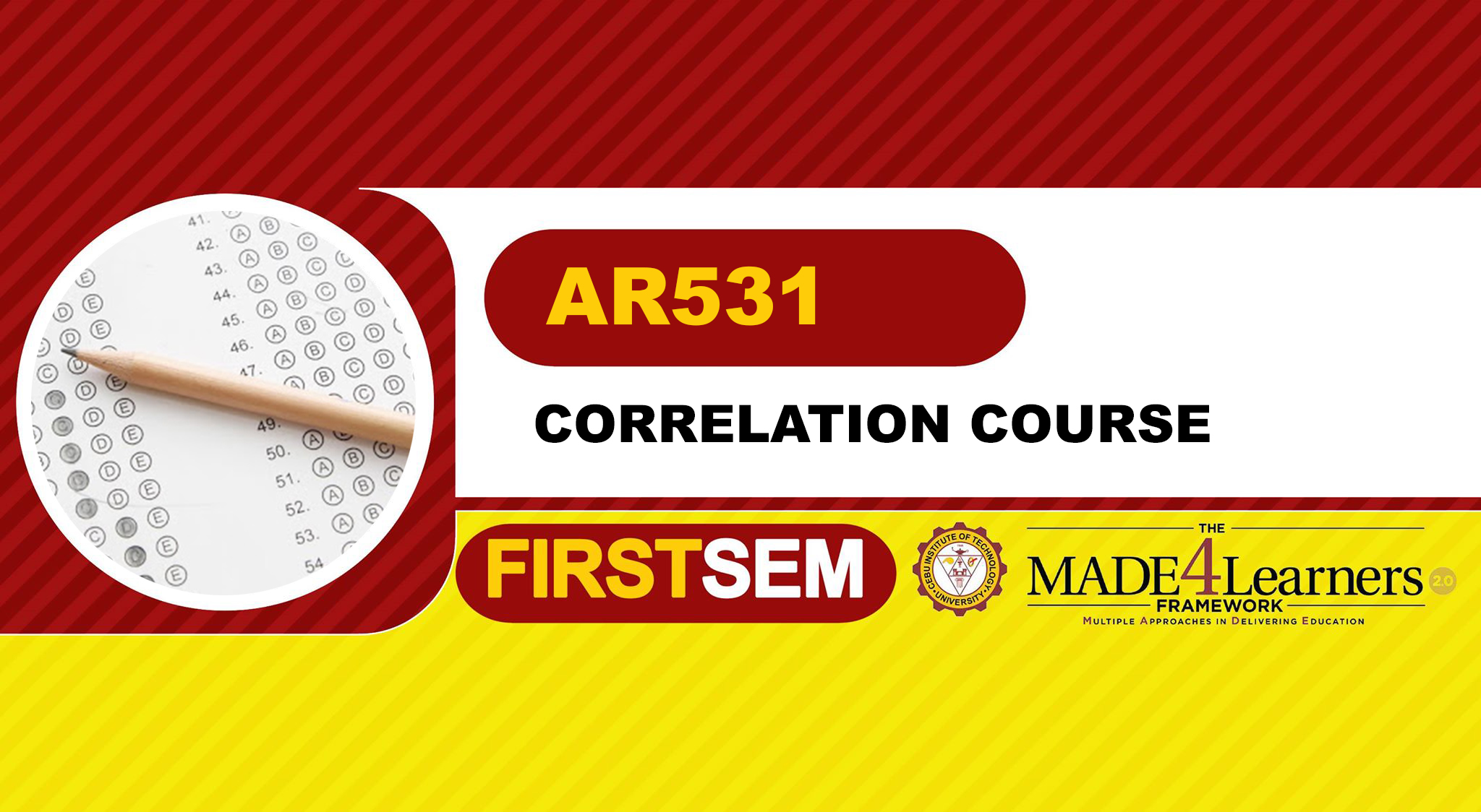 AR531: CORRELATION COURSE