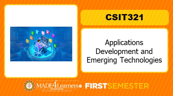 CSIT321 Applications Development and Emerging Technologies