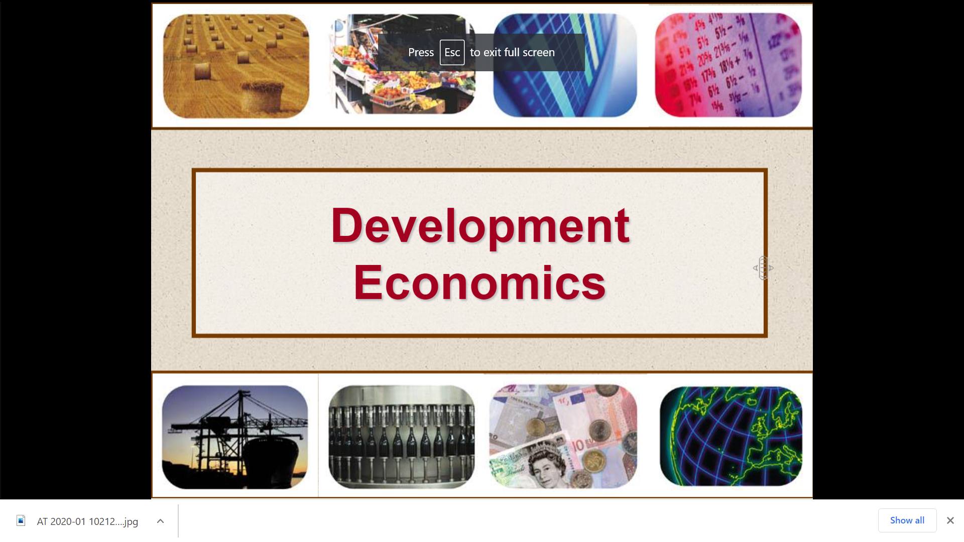ACCTG237	Economic Development	B4/B5-C2