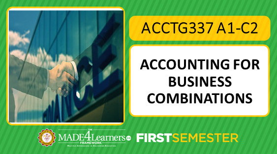 ACCTG337	Accounting for Business Combinations	A1-C2