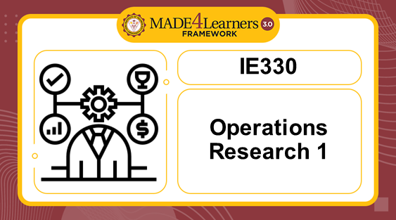 IE330 (OR1) Operations Research 1