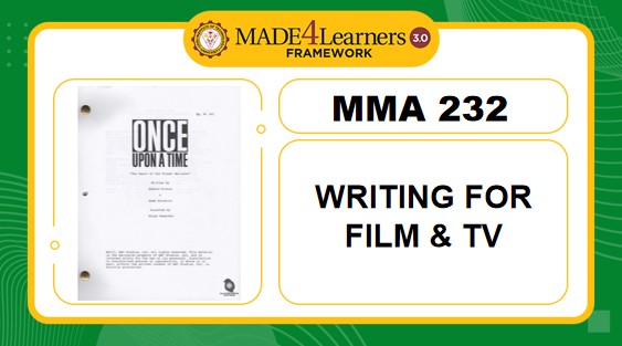 MMA232 Writing for Film and Television (D2-C1-AP2)