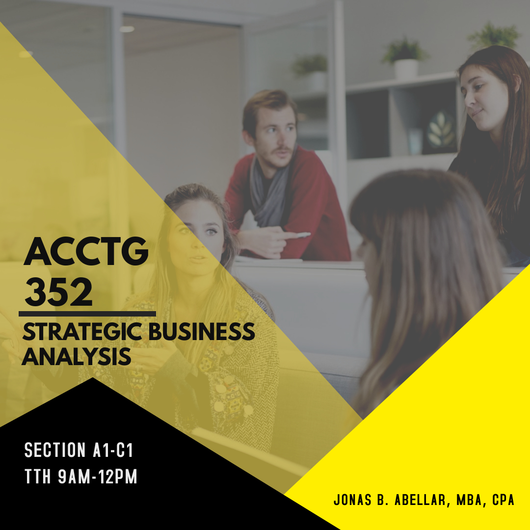 ACCTG352 Strategic Business Analysis A1-C1-AP3
