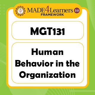 MGT131 Human Behavior in Organization A1-C1-AP2