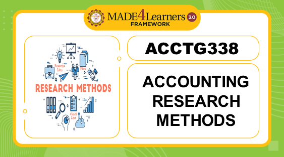 ACCTG338 Accounting Research Methods B4/B5-C1-AP2