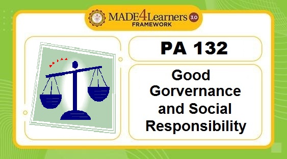 PA132-Good Governance and Social Responsibility ( C5/B6-C1)