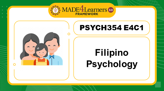 PSYCH354 Filipino Psychology (E4.C2-AP3)