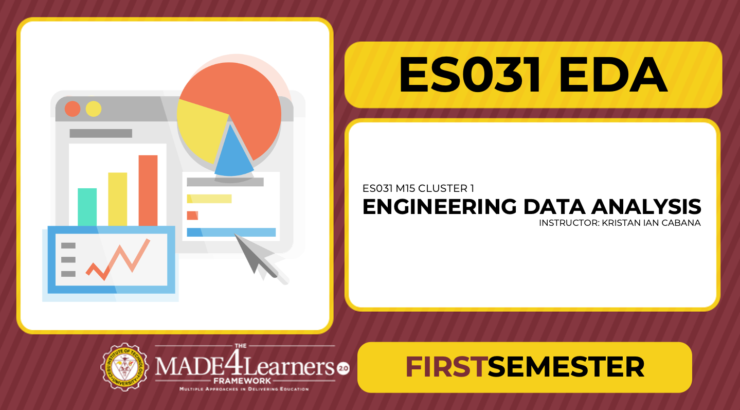 ES031 (EDA) Engineering Data Analysis