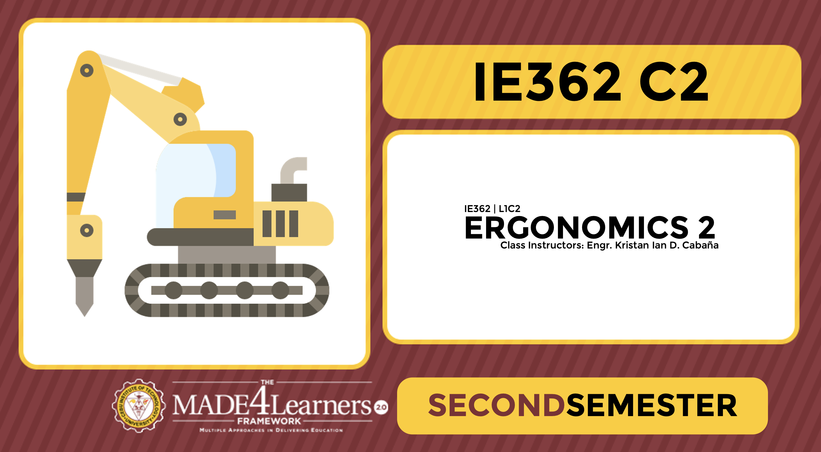 IE362 (ERG2) Ergonomics 2