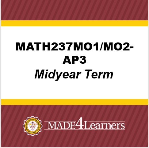 MATH237 Differential Equations (Mid-year Term)