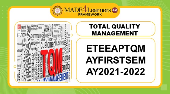 ETEEAP Total Quality Management (First Semester)