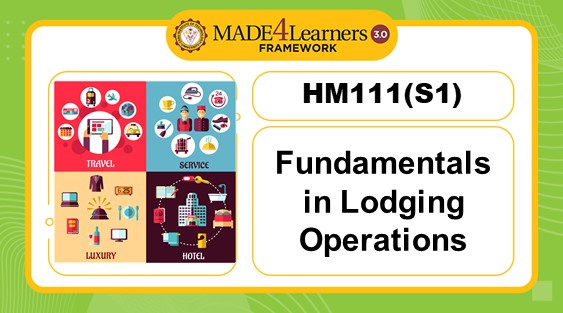 HM111 (S1)-Fundamentals in Lodging Operations