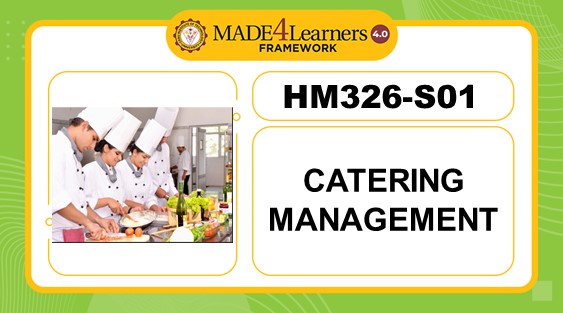 HM326 (SO1)- Catering Management