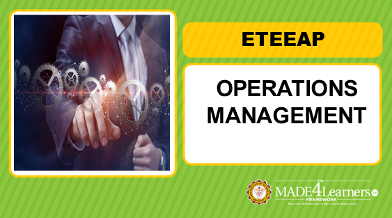 Topic 8: Operations Management