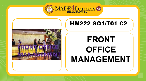 HM222 (SO1/TO1)-  Front Office Management 