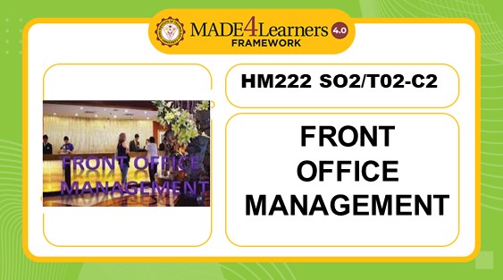 HM222 (SO2/TO2)- Front Office Management