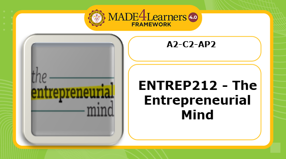 ENTREP212 The Entrepreneurial Mind (A2-C2)