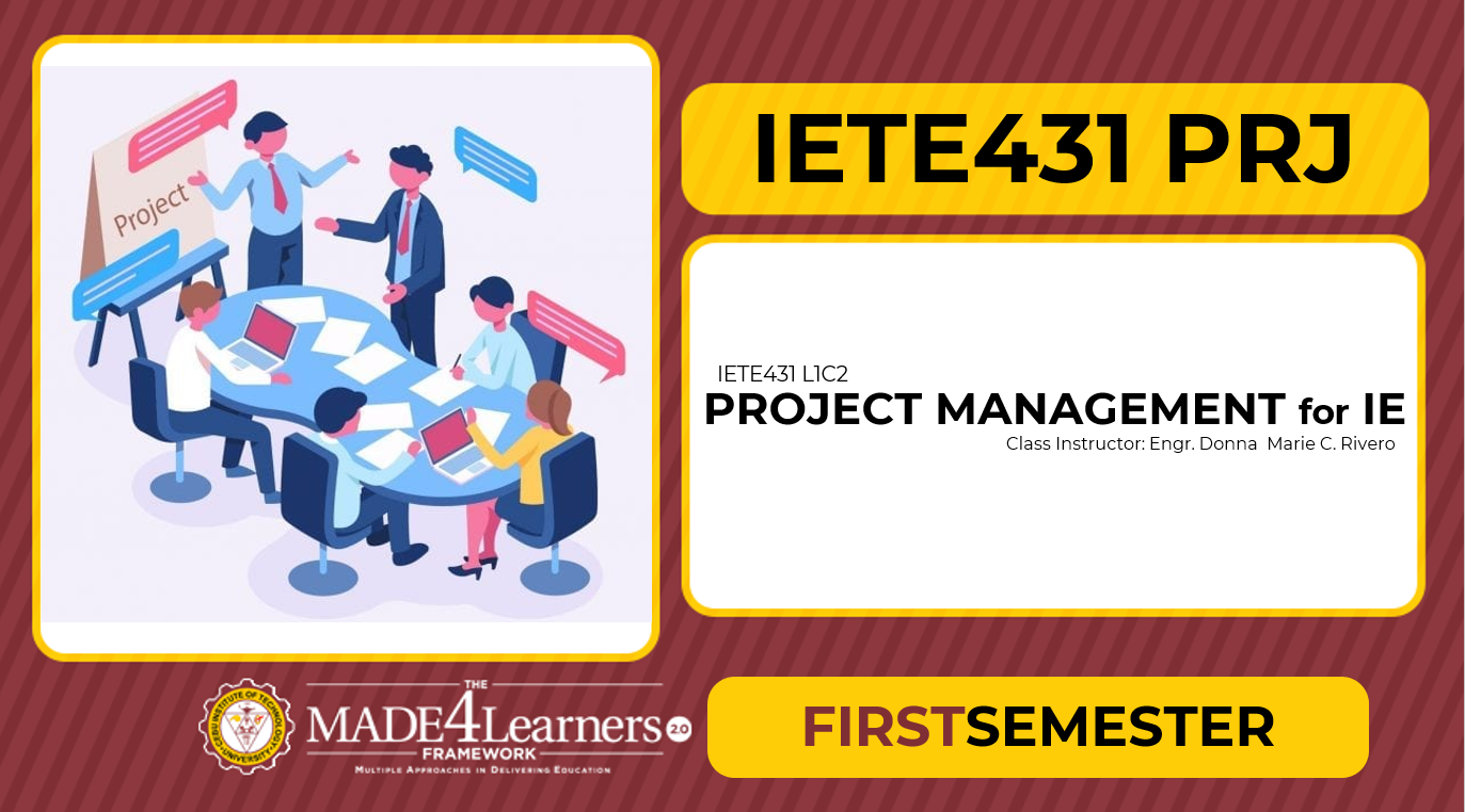IETE431 PRJ Project Management 2122-1-C2