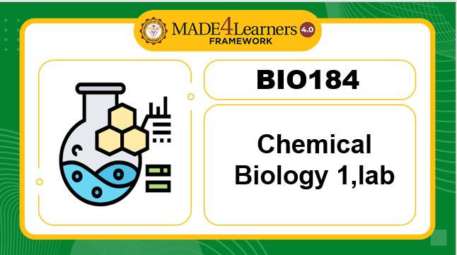 BIO184 Chemical Biology 1, lab (E3-C2-AP3)