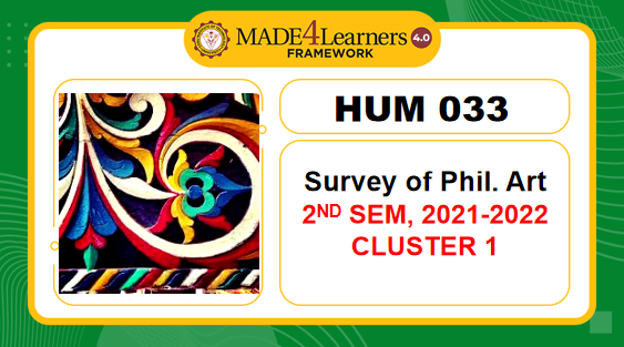 HUM033 Survey of Philippine Arts (DO2-C1-AP1)