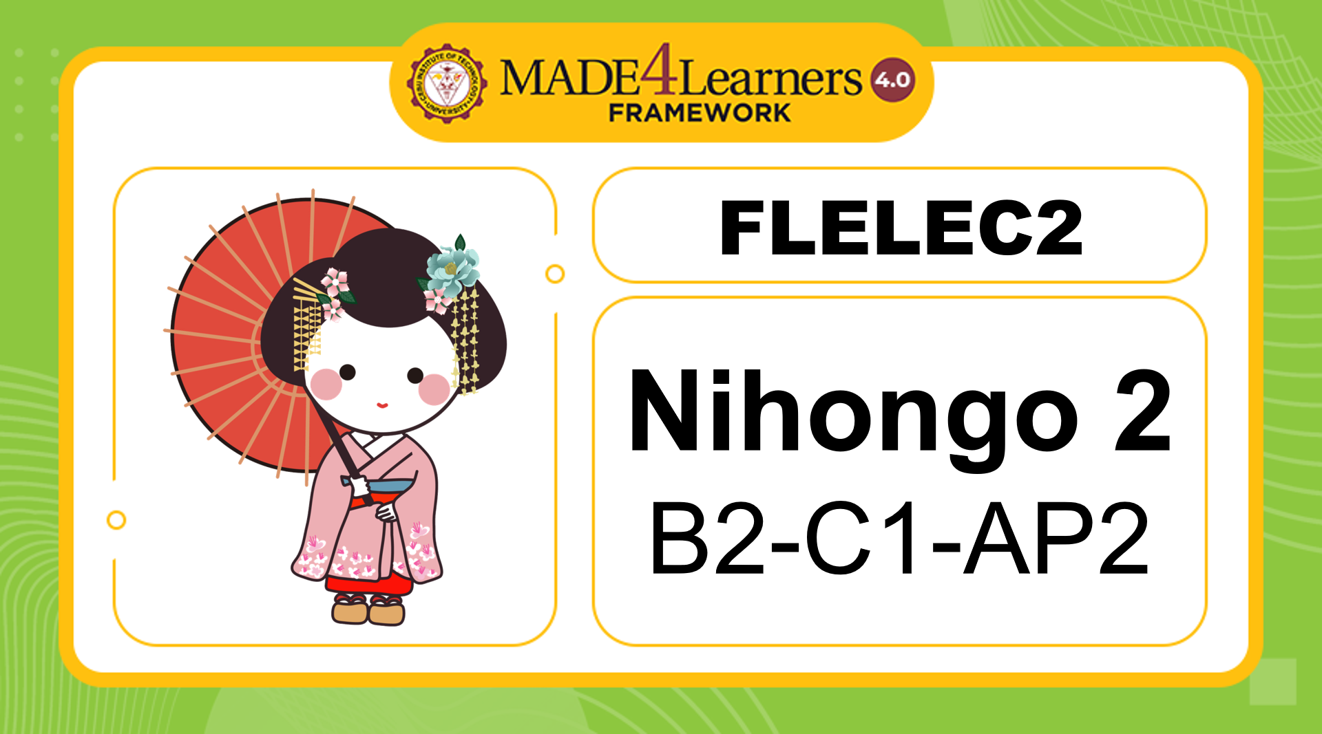 FLelec2: Foreign Language Elective 2 (B2C1)