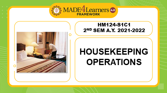 HM124: Housekeeping Operations  (S1C1)