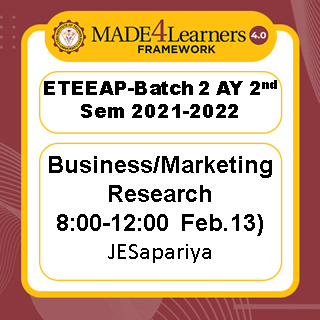 Marketing / Business Research 2nd semester AY 2021-2022 