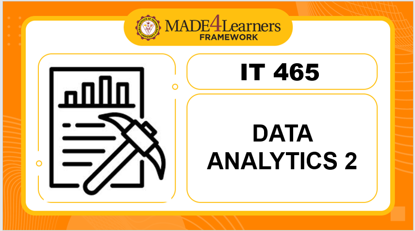 IT465 - Data Analytics 2