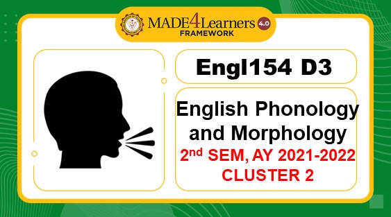 ENGL154-English Phonology &amp; Morphology (D3-C2)