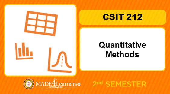 CSIT212 Quantitative Methods