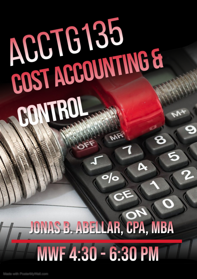 ACCTG 135 - Cost Accounting and Control AY 2021-2022