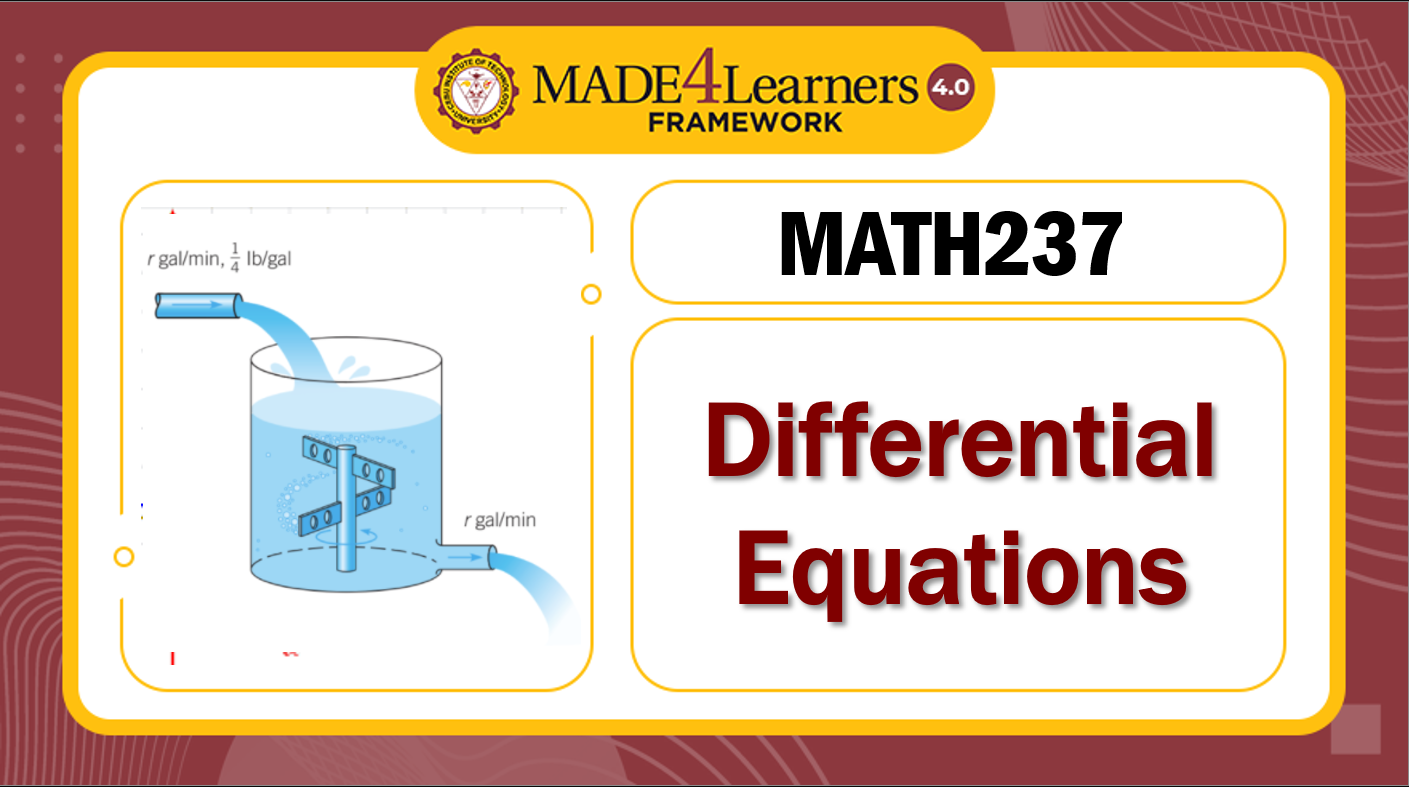 MATH237 Differential Equations (M6/L1-C1-AP5)