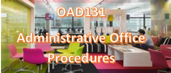 Administrative Office Procedures and Management