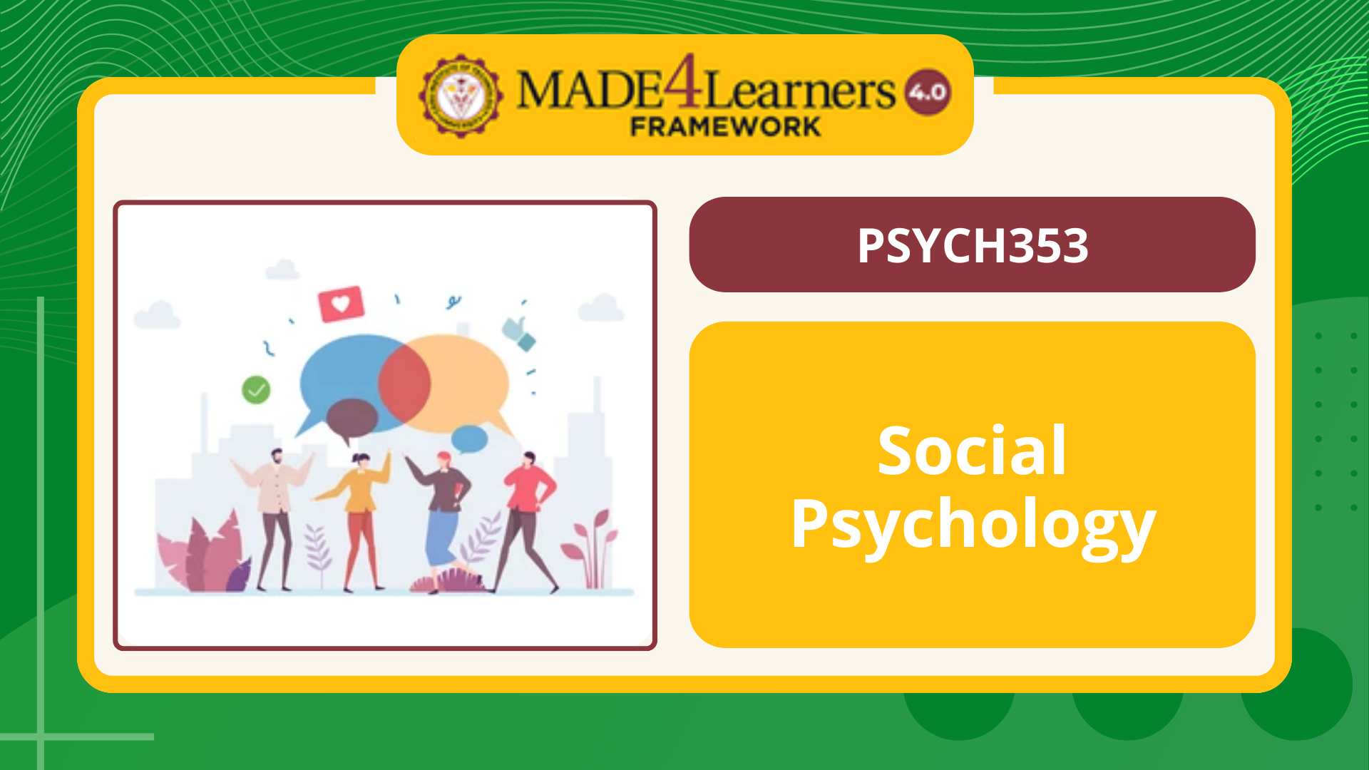 PSYCH353 Social Psychology - E1.C1