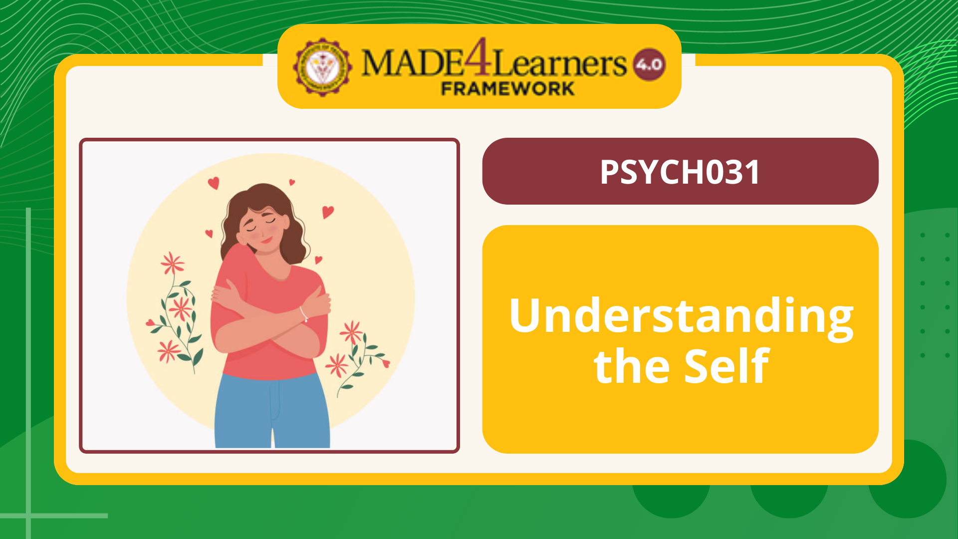 PSYCH031 Understanding the Self - X1/Y1.E5 - C1
