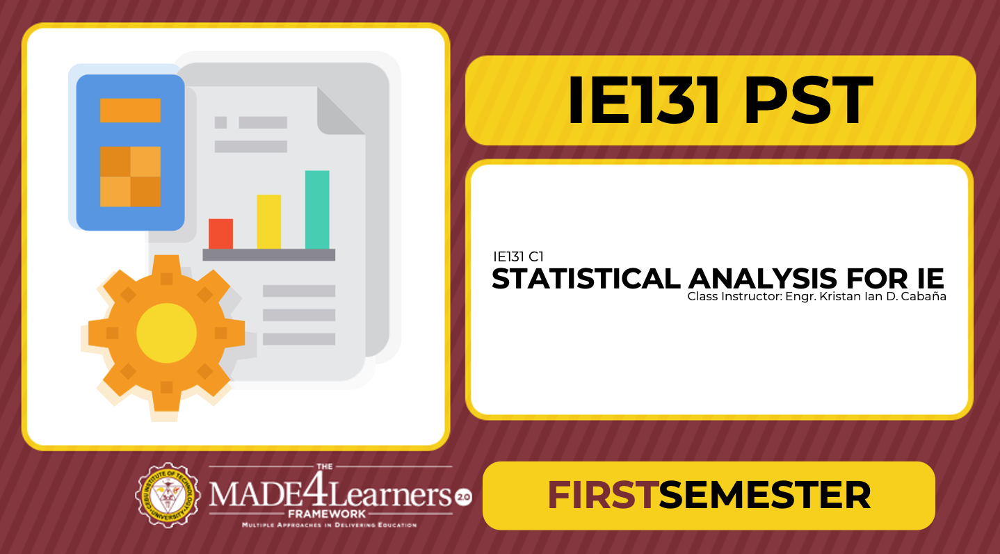 2223-1 C1 IE131 Statistical Analysis for IE