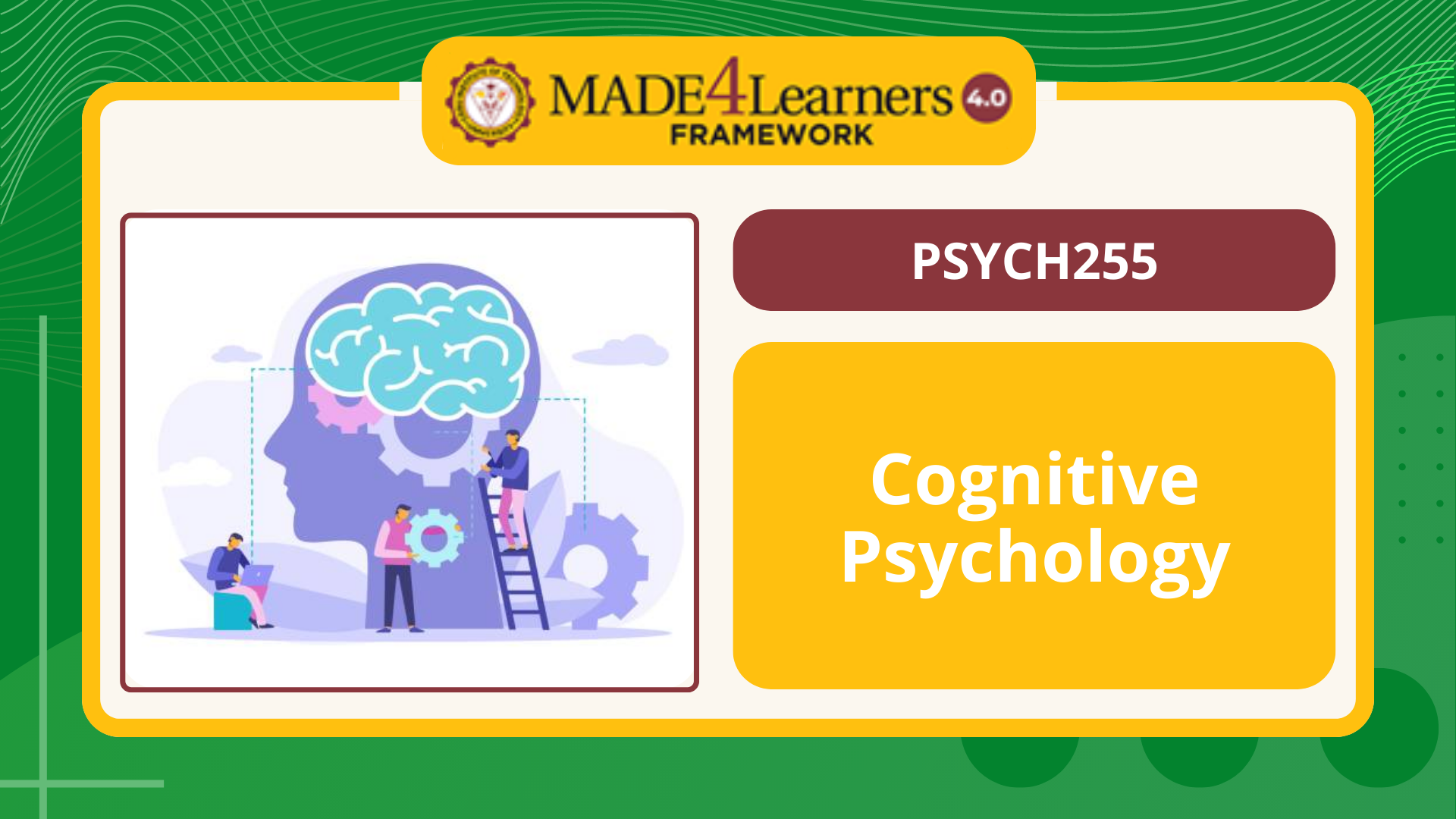 PSYCH255 Cognitive Psychology (E1-C2 AP3)
