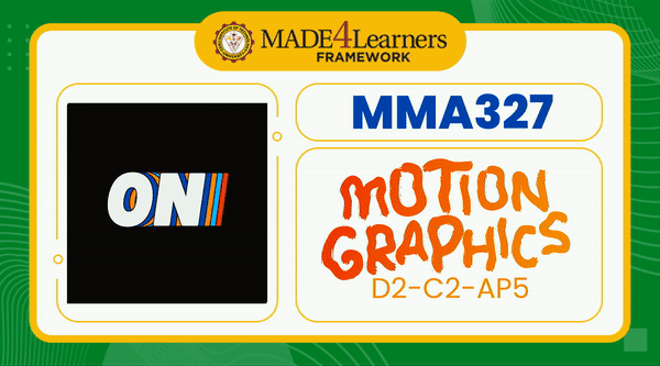 MMA327 Motion Graphics (D2-C2-AP5-1ST-2223)
