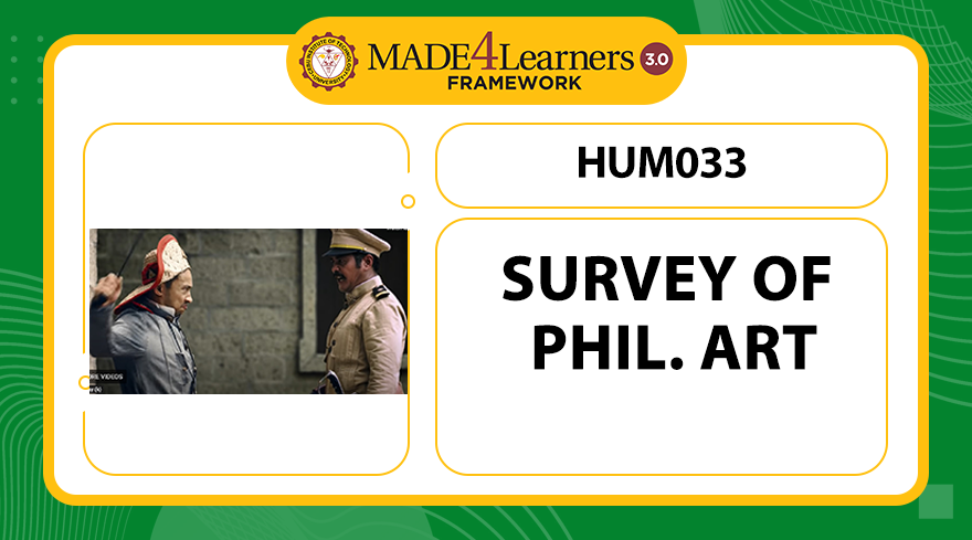 HUM033 Survey of Philippine Arts (D4-C2-AP1-1ST-2223)