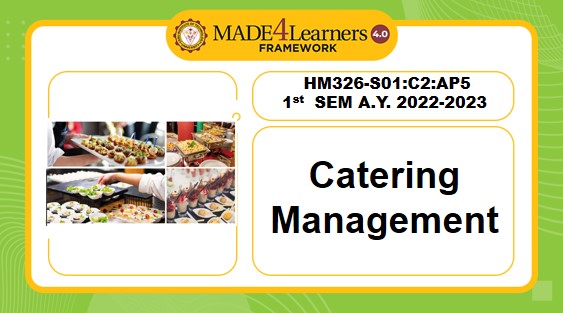 HM326 (S1)-Catering Management