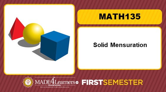 MATH135 Solid Mensuration (Cluster 2, AY2022-2023)