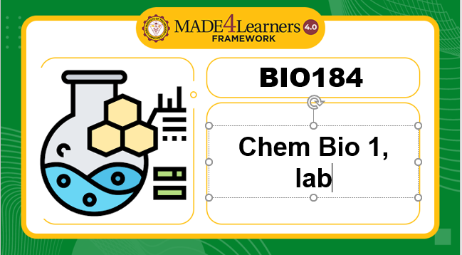 BIO184 Chemical Biology 1 lab (Organic Biomolecules) E3-AP4