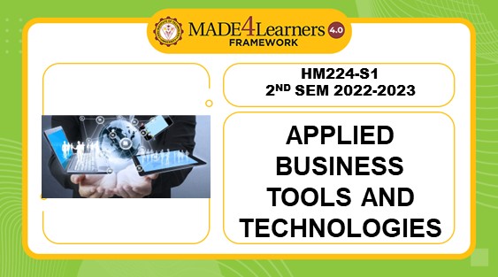 HM224-S1 (AP5): Applied Business Tools and Technologies