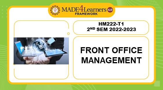 HM222-T1(AP5): Front Office Management