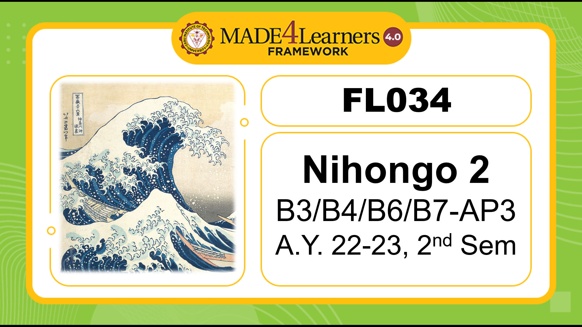 FL034 B3/B4/B6/B7-AP5 Nihongo 2