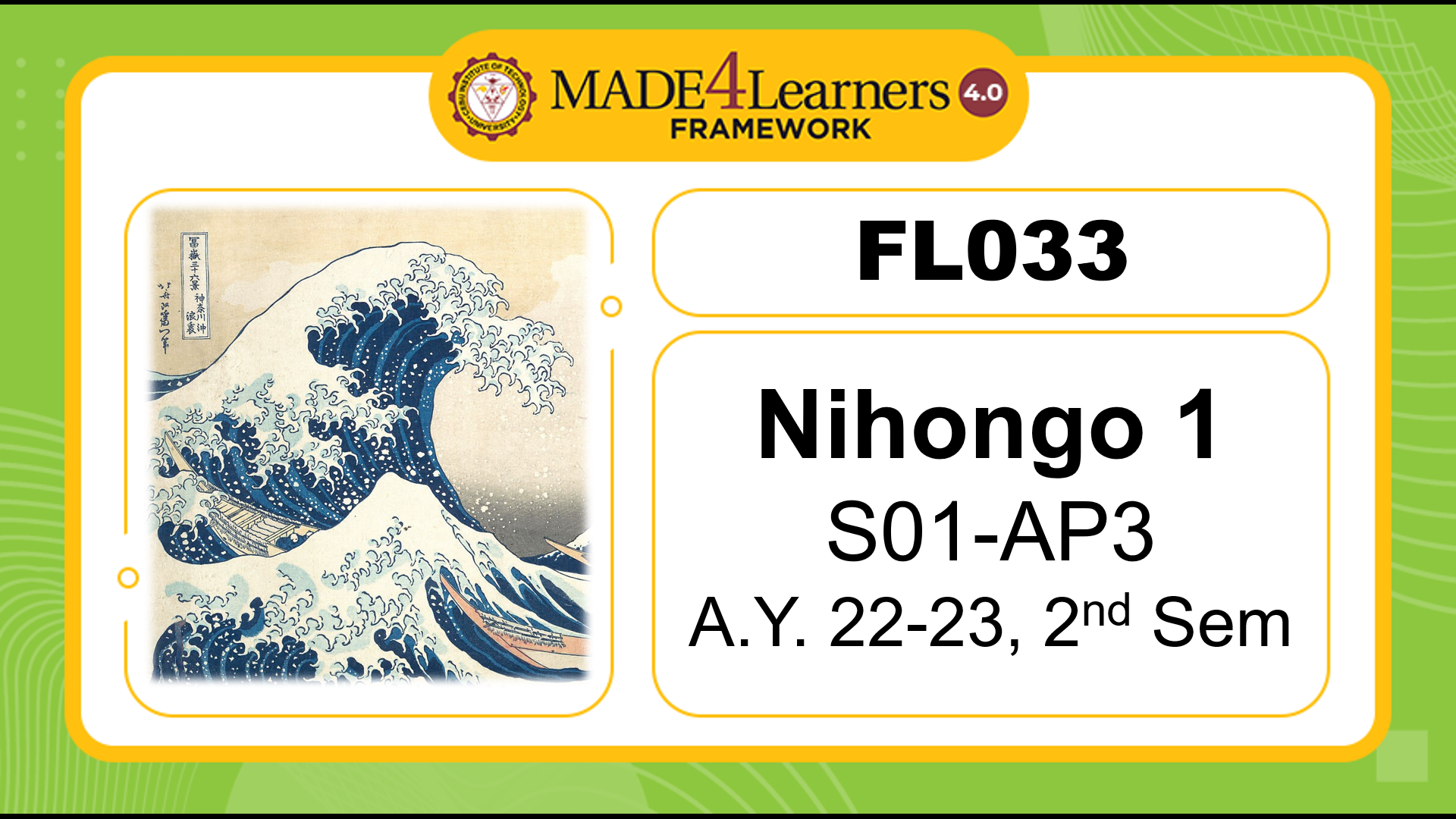 FL033 S01-AP5 Nihongo 1