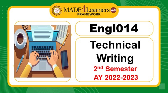 ENGL014- Technical Writing (E2V1/K1/S1/B3M7/R1/V2M9)